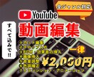 一律2,000円！Youtube動画編集いたします カットテロップBGMサムネイル、フル対応します！ジャンル不問 イメージ1