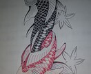和彫りの絵を書きます 和彫りの絵を書くことが大好きです☆身体には彫れません！ イメージ2