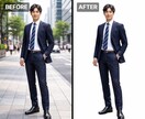 人物写真を自然にスリム補正＆美肌加工します 「やりすぎない」がちょうどいい。自然で清潔感のある人物加工 イメージ3