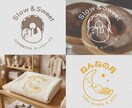 温かくシンプルで可愛い手描きロゴをデザインします 【5名様限定】カフェ・菓子店・サロンのショップカードなどに！ イメージ4