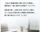 M&A・事業承継の壁打ちします 経営者の未来を一緒に整理します イメージ2