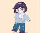 レトロかわいいデフォルメイラストお描きします アップも全身もお任せ下さい！…何度でも修正OKです！ イメージ3