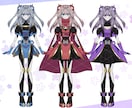 2枠限定価格 パーツ分けイラスト制作いたします ヒーロー少女・変身系デザイン大歓迎です。 イメージ5
