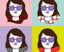 個性的でインパクトのある似顔絵作成します サングラスではっきり顔出しNGの方におすすめ♪ イメージ2