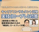 国家資格キャリコンサルタント試験ロープレ対策します 2級技能士と学ぶ「なんとなく」の関わりを「意図的」な支援へ イメージ1