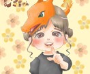 優しくてふんわりした癒しの似顔絵を描きます 似顔絵を見て癒されるような水彩風タッチの似顔絵 イメージ2