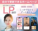 STUDIOでLP制作します 個人事業主の味方！！ココナラ外での実績多数あります！！ イメージ1