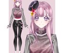 VTuber様向けキャラデザ・イラスト制作します 初心者OK！オリジナルキャラクターのデザイン＆パーツ分け イメージ3