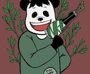 動物×人間のイラスト描きます まるで動物と人間が合わさったようなイラスト！ イメージ2