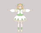 キャラデザからフルスクラッチ3Dモデル作成します 商用利用可能！VtuberやVRchatで使用可能！ イメージ4