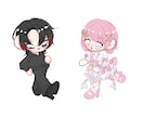 ゆるふわなミニキャライラストお描きいたします ペアイラスト1000円でお描きいたします！ イメージ2