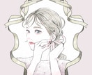 水彩風のおしゃれなイラスト作成します SNSアイコンにもオススメ！繊細なタッチで描く、女性イラスト イメージ1