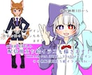配信用の立ち絵やキャラクターデザインを制作致します 可愛い女の子や中性的なキャラクターを描くのが得意です イメージ1