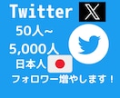 Twitter日本人フォロワー増加をお手伝いします #Twitter#X#フォロワー#宣伝#フォロワー増加 イメージ1