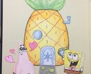 色紙にキャラクターを描きます 好きなキャラクター色紙で喜ばせよう！ イメージ8