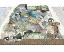 手描きで住宅・建築パースを制作します 住宅内観パースからコンペ案、鳥瞰図や断面パースも表現します。 イメージ4