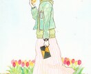 大人かわいい♡一枚絵の水彩イラストお描きします 商用利用OK／挿絵、観賞用、プレゼントに イメージ5