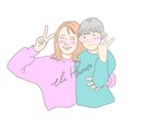 くすみカラー＊シンプルな雰囲気イラスト描きます 日常の一コマをシンプルでおしゃれなイラストにします。 イメージ1