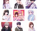 人物イラスト描きます SNSアイコン・2人イラストなど イメージ2