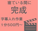 字幕作成します 動画に入れる字幕作成します！Adobe対応 イメージ1