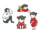 アイコン、ヘッダー、挿絵など承ります アナログ風のデザインのやさしいイラスト イメージ3