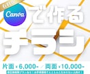 高品質！お手頃価格で！あなた好みのチラシ作ります Canva Pro/修正無制限プランあり/こだわりたい方向け イメージ1