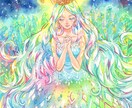 幻想的な水彩イラストレーションを描きます キラキラした水彩イラスト。媒体のメインビジュアルに。 イメージ6