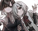 男女問わず！美麗イラスト・立ち絵お描きします 単体絵から集合絵まで。ヘッダーやサムネイルにもどうぞ。 イメージ2