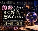 復縁したいあなたへ｜耳の痛い数秘を届けます 「好きなまま、サイレント期間を過ごすための数秘です」 イメージ1