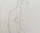 儚い線で、儚い女の子描きます 芸術学部卒が線画にて、柔らかく繊細な人物画を作成します！ イメージ8