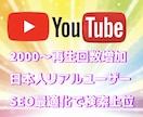 SEO｜YouTube再生回数2000～増やします 検索経由の日本人高品質リアルユーザー再生数増加で検索上位へ！ イメージ2