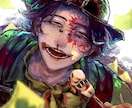 サムネイルや歌みたアイコンなど、様々な分野描きます 目を引くダークな雰囲気のイラスト描きます。 イメージ5