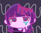 ポップで病みかわなイラスト描きます あなただけの個性をアイコンにしてみせます イメージ7