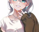 魅力的な女の子のSNSアイコンを描きます 商用OK！ヘッダー・配信サムネイル等にも！ イメージ10