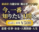 白龍霊視｜恋愛・仕事・人生 あなたの1問を視ます 視たまま、真実を。最高位白龍宗家が、あなたの1問を視ます イメージ1