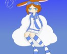 アイコンや1枚絵可愛い絵描きます アイコン、1枚絵など描きますを描きます。アホな顔描きます イメージ6