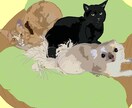 やさしい手描き風のペットイラスト描きます 大切なペットをふんわり可愛く描きます イメージ4