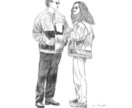 雰囲気あるモノクロイラスト描きます SNSアイコン、雑誌等の挿絵に！ イメージ7