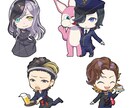 デフォルメイラスト制作します ちっちゃいキャラでも情報量はしっかり詰め込みます イメージ2