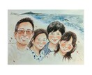 優しいタッチの絵本のような似顔絵をお描きします 還暦祝いや金婚式などのお祝いにおすすめです✩A4サイズ イメージ1