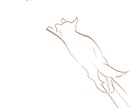 犬の仕草をシンプルな線画で描きます シンプルでかわいいイラストを描きます イメージ3