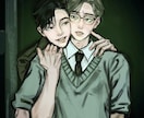 ただいま実績作りのため安価で承ります 厚塗りでアンニュイな雰囲気のイラストを制作します イメージ3