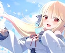 キラキラ綺麗で笑顔の可愛い女の子描きます 可愛い・カッコイイ・綺麗、何でもおまかせください！ イメージ3