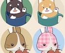最安値！ゆるキャラ動物アイコン描きます ゆるくてちょっと笑える、動物アイコンはいかがですか？ イメージ3