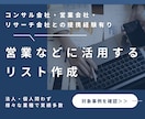 ご要望に合わせた営業リスト作成をします 手作業を基本として、スクレイピングを用いた大量取得も可能です イメージ9
