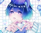 かわいい、ポップ、カラフルな少年少女を描きます ご質問のみでもお気軽にどうぞ！ イメージ1