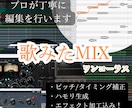 補正・ハモリ生成等込み！歌ってみたMIXを承ります プロが丁寧に編集！あなたの歌声をより輝かせるMIXいたします イメージ1