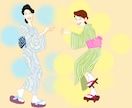 優しい雰囲気のイラストを描きます 穏やかさとユーモアを大切にしたイラストを心がけています。 イメージ4