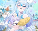 商用利用可能で様々な用途のイラストを描きます 線画や着色のみなどの案件もご相談ください！ イメージ1