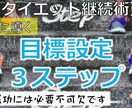 ダイエットを成功に導く目標設定をサポートします 目標無くして成功無し|ヒアリングで根拠に基づき目標設定！ イメージ6